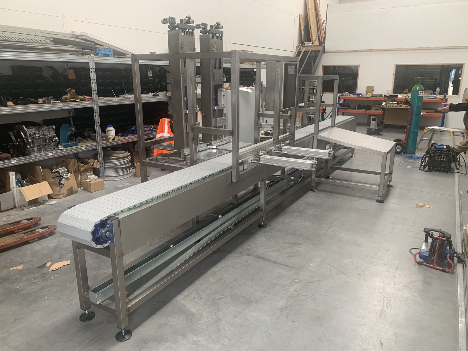 Morgan grinder full conveyor system